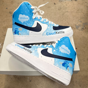 Custom Painted CloudKettle Nike AF1s