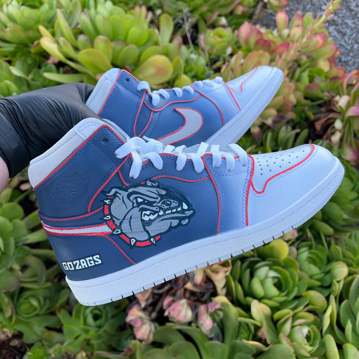 Notre Dame & Gonzaga University Custom Painted Jordans â B Street Shoes