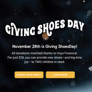 Giving Shoesday with Soles4Souls