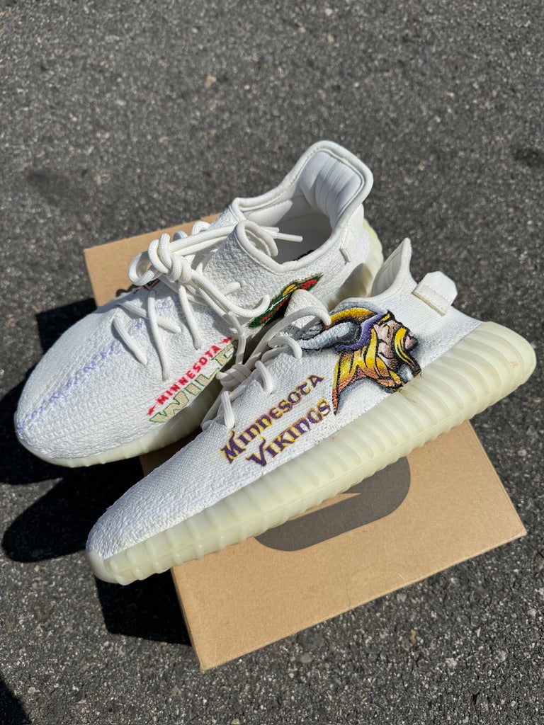 Cream yeezy custom online