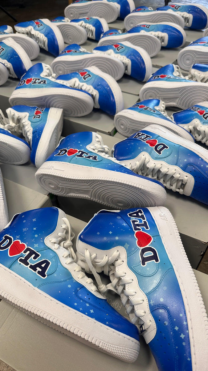 White Nike Af1 Hightop - 5 pairs - Custom Order - Full Invoice â B Street Shoes