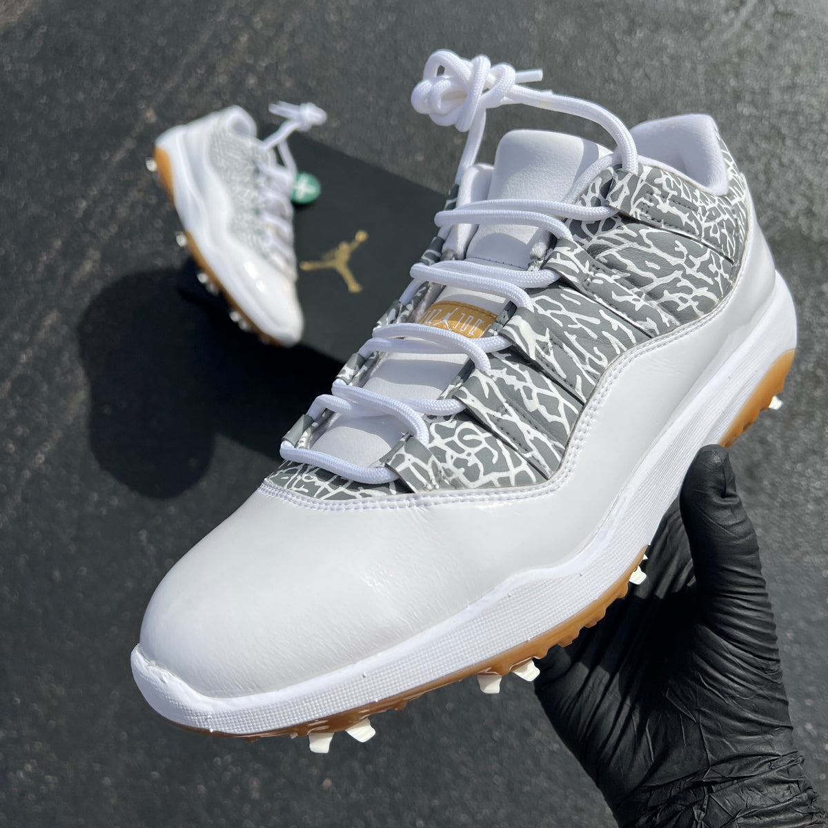Jordan 11 Golf - 11.5 Mens - Custom Order - Invoice 2 of 2 â B Street Shoes
