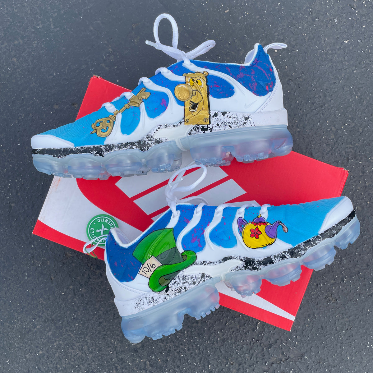 White Vapormax Plus - Womens 9 - Custom Order - Invoice 2 of 2 â B Street Shoes