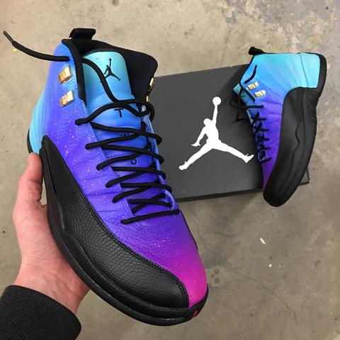 Purple High Top Jordan 12 12 Retro Jordan 12s Purple Black Jordan