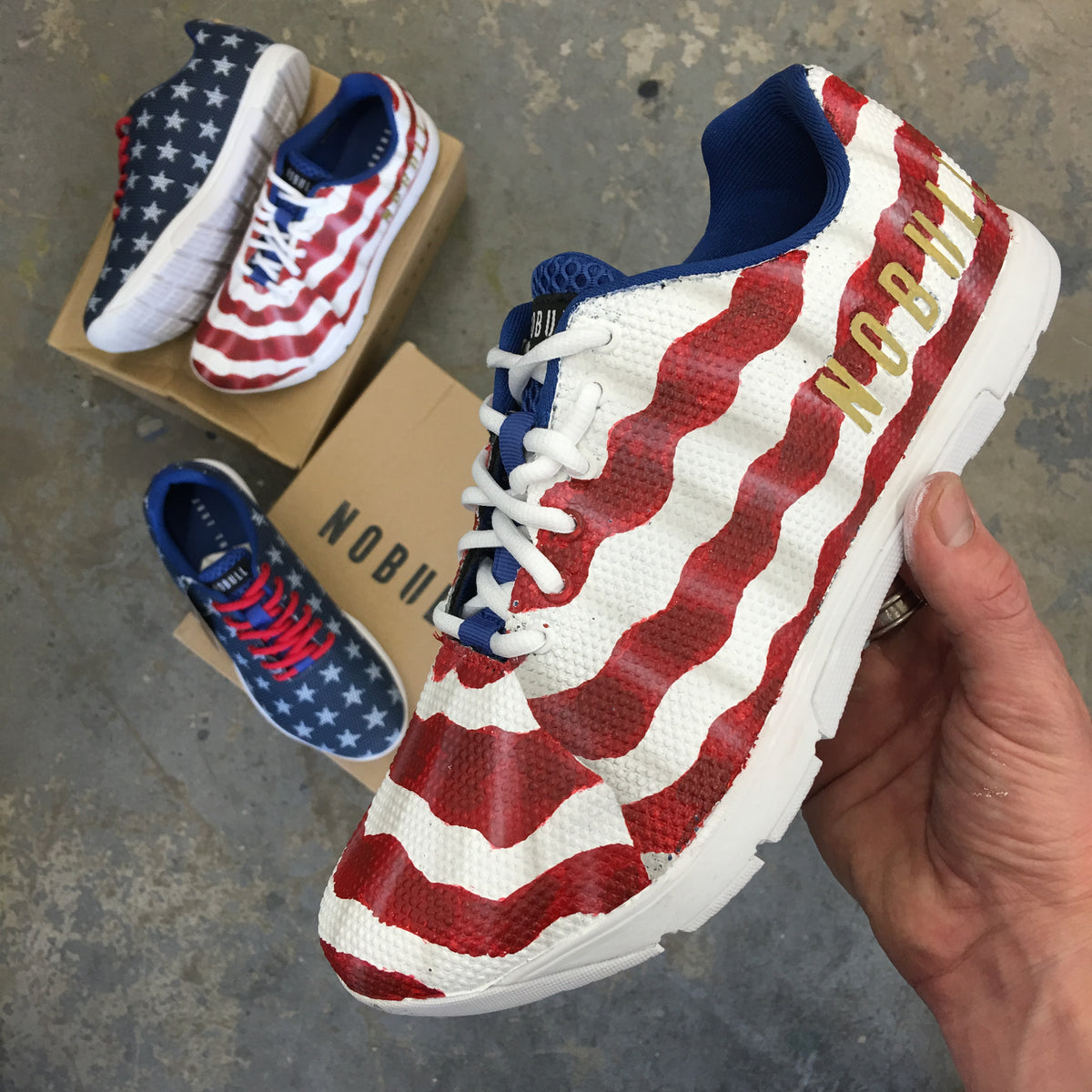 crossfit american flag shoes