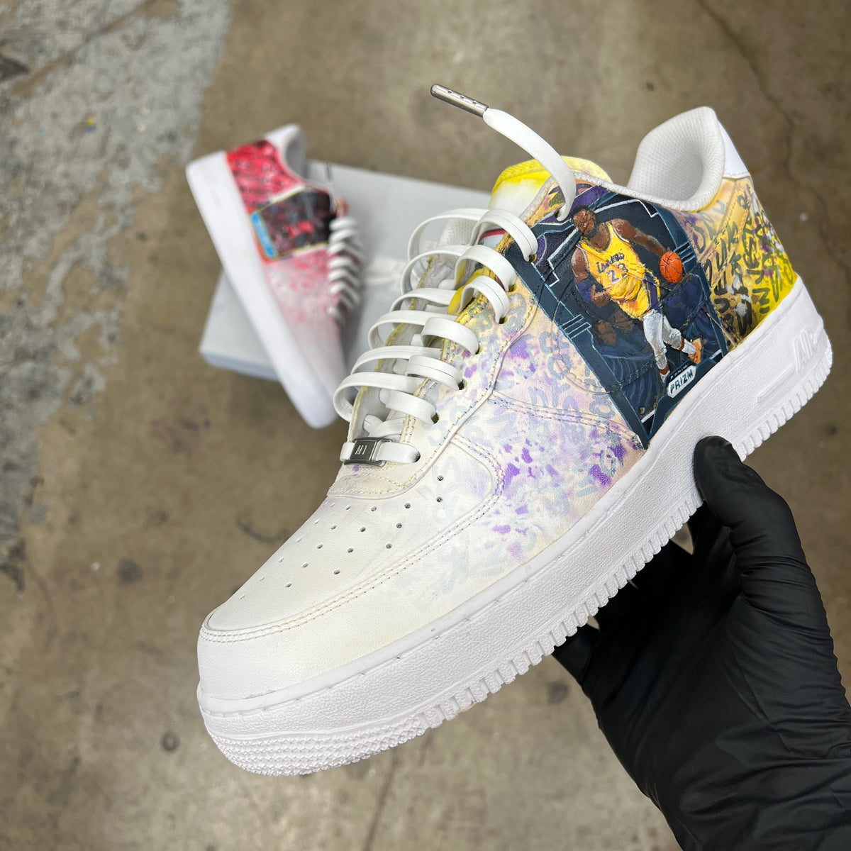 White Nike AF1 High - Mens 13 - Custom Order - Invoice 1 of 2 – B Street  Shoes