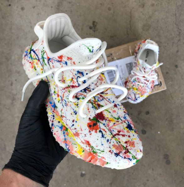 Custom yeezy cream white hotsell