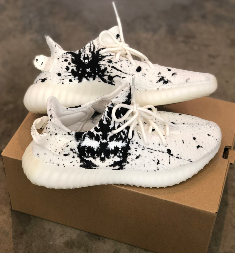 2 Pairs of Custom Yeezy s Batman Inkblot USA Theme Custom Order