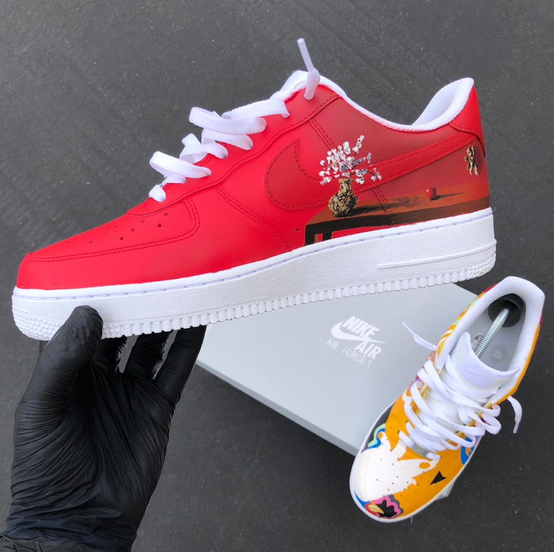 Custom Hand Painted Nike Air Force 1 Mac Miller Theme Custom