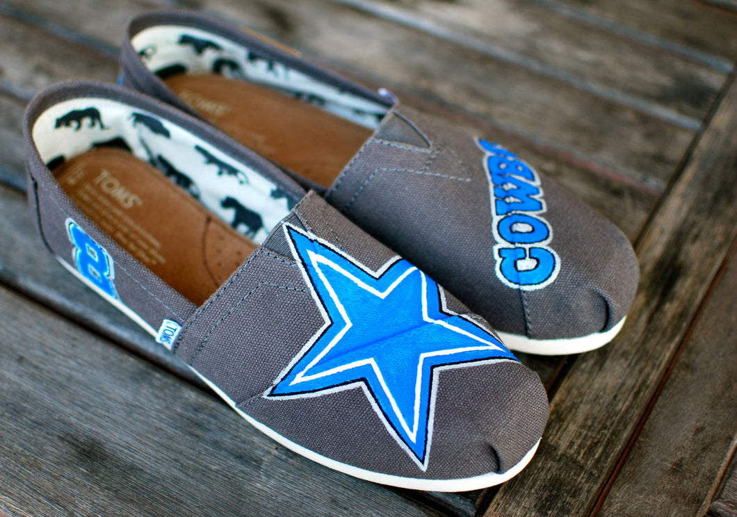 Dallas Cowboys Toms - B Street Shoes