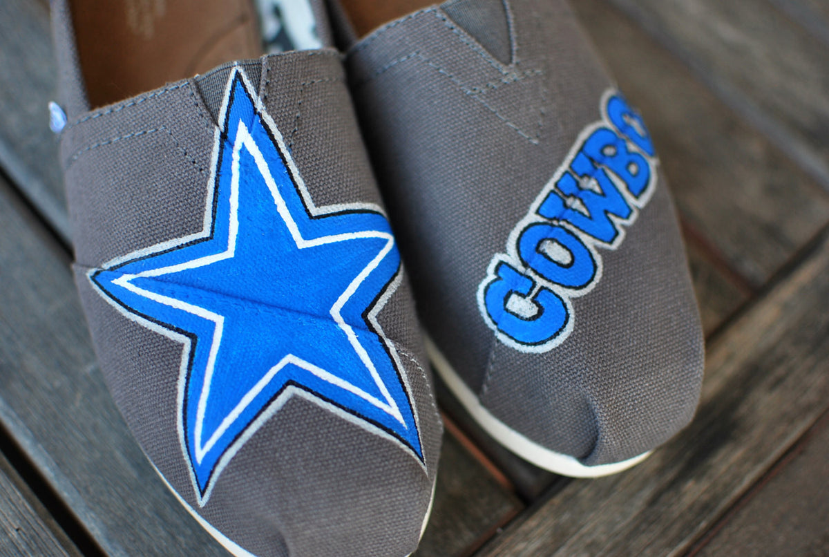Dallas cowboys sales canvas shoes