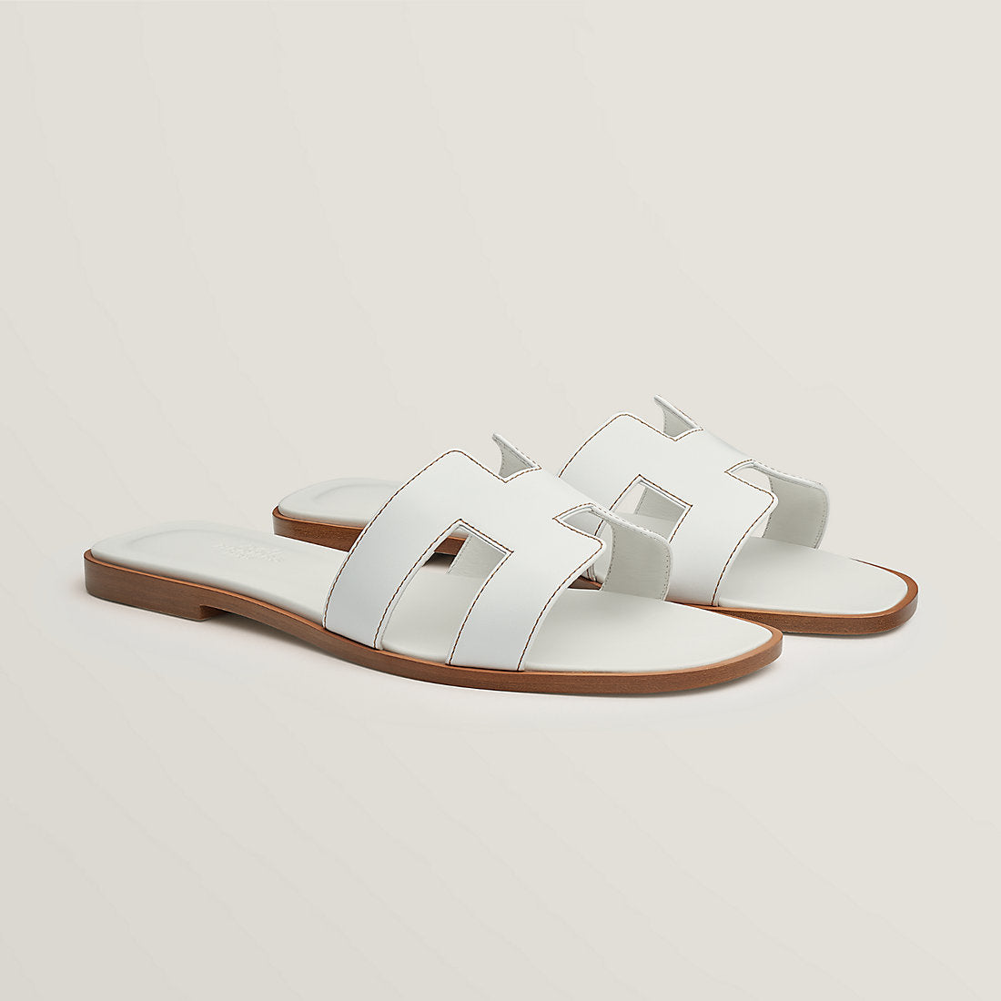 HERMES★Oran sandal★WHITE ★最後の１足 ★無料速達 Hermes White Oran Sandal– TC