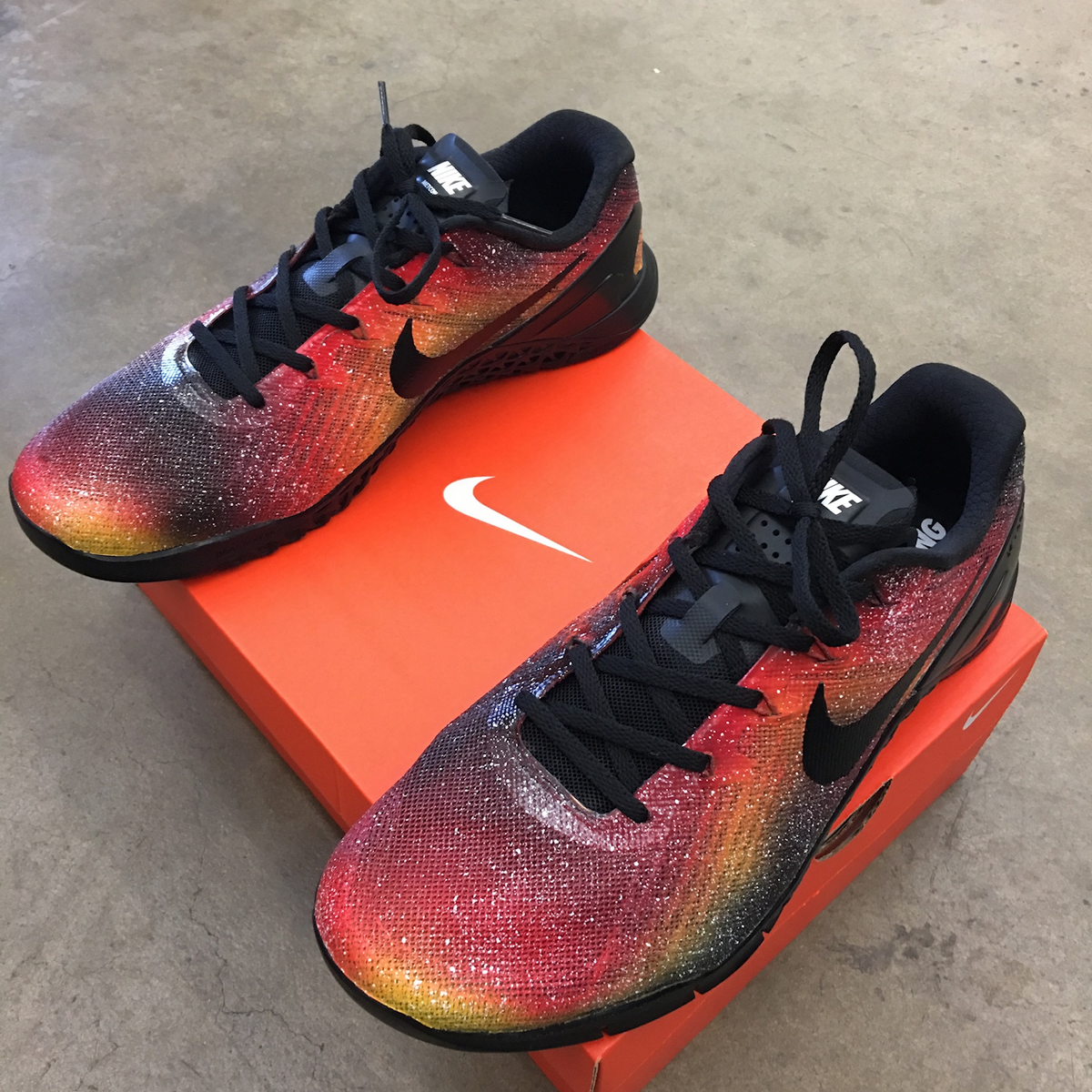 Solar Flare Nike Metcons B Street Shoes