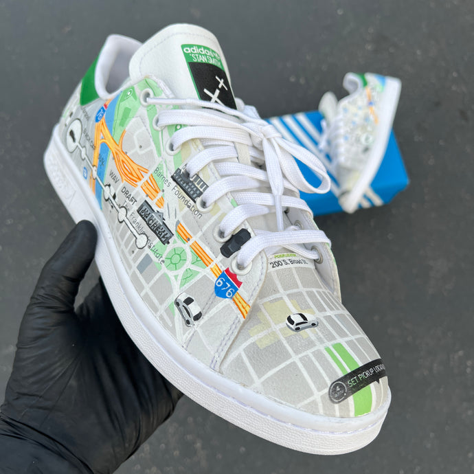 Custom Painted "Uber" Adidas Stan Smith