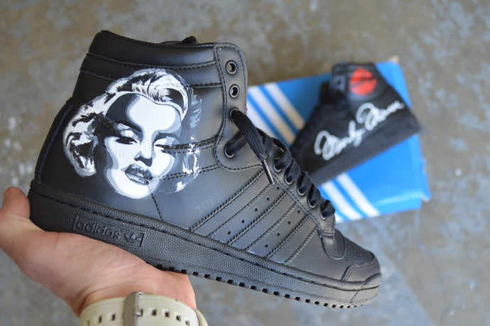 Custom Marilyn Monroe Adidas Top Ten Sneakers