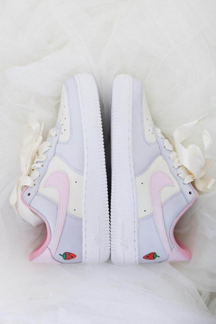 Custom Wedding Nike AF1s for Ryan Bergara and Marielle Scott