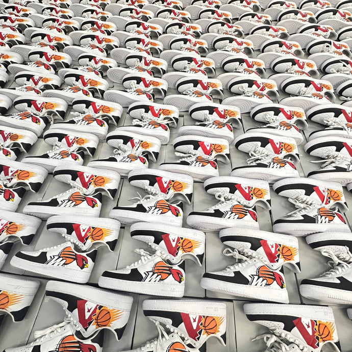 Fry's Foodstores Managers get custom painted Nike AF1s