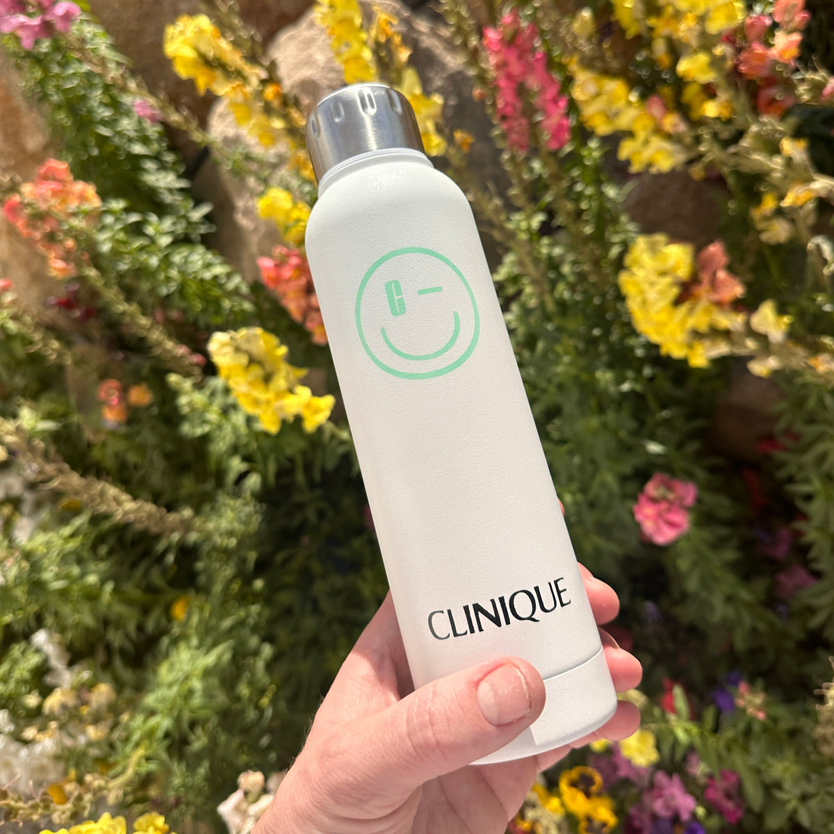 Clinique Hydration House Custom Water Bottle Activation at Coachella