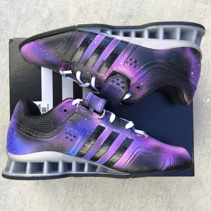 Custom Painted Galaxy Adidas Adipower Weightlifting Shoes