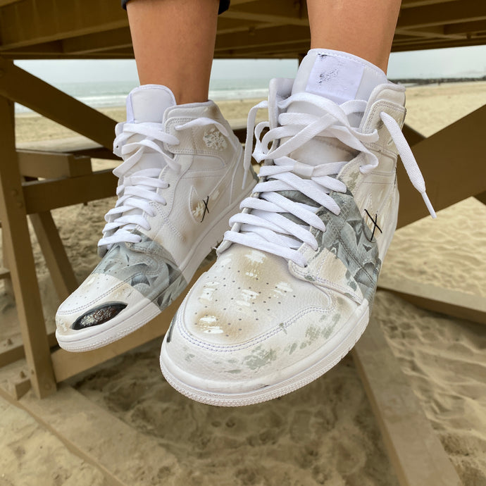 Brand New Worn Distressed Jordans? - Custom Hand Painted Distressed Jordans