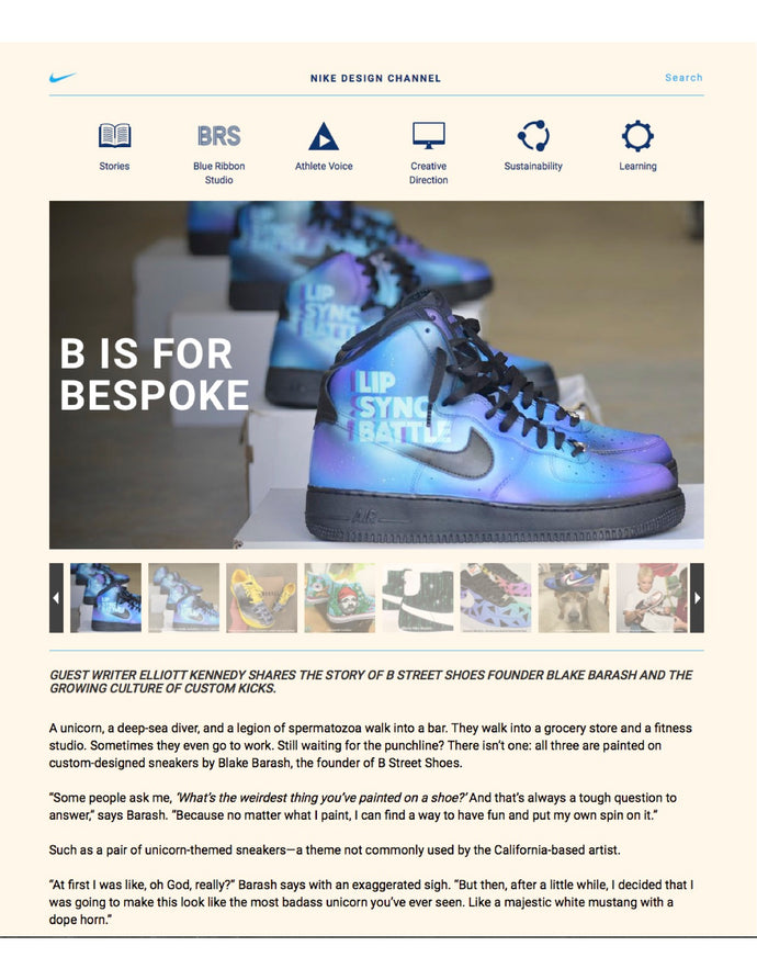 Nike Design Interview with Blake Barash @bstreetshoes