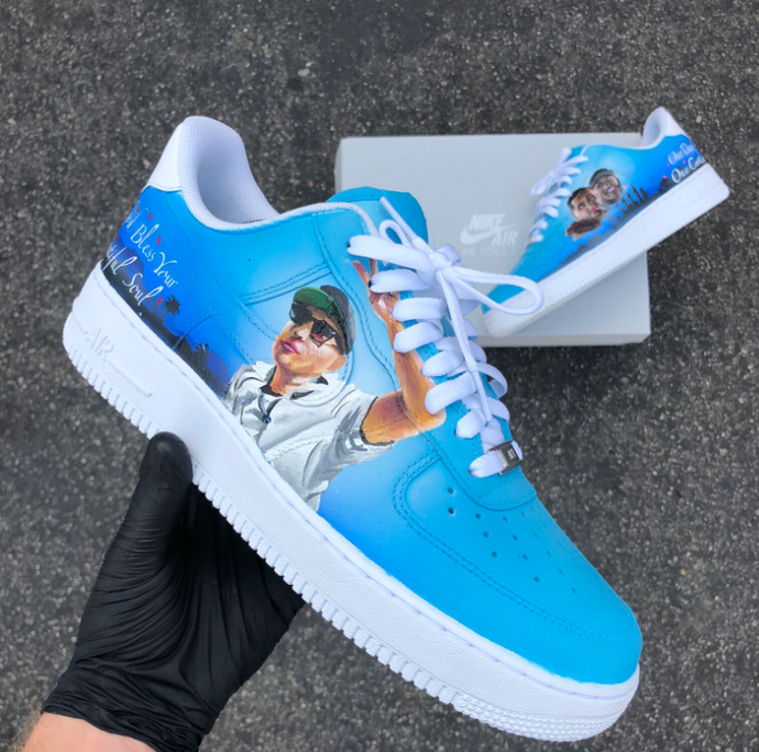 Our Day One Cousin- Custom Painted Dedication Air Force 1's