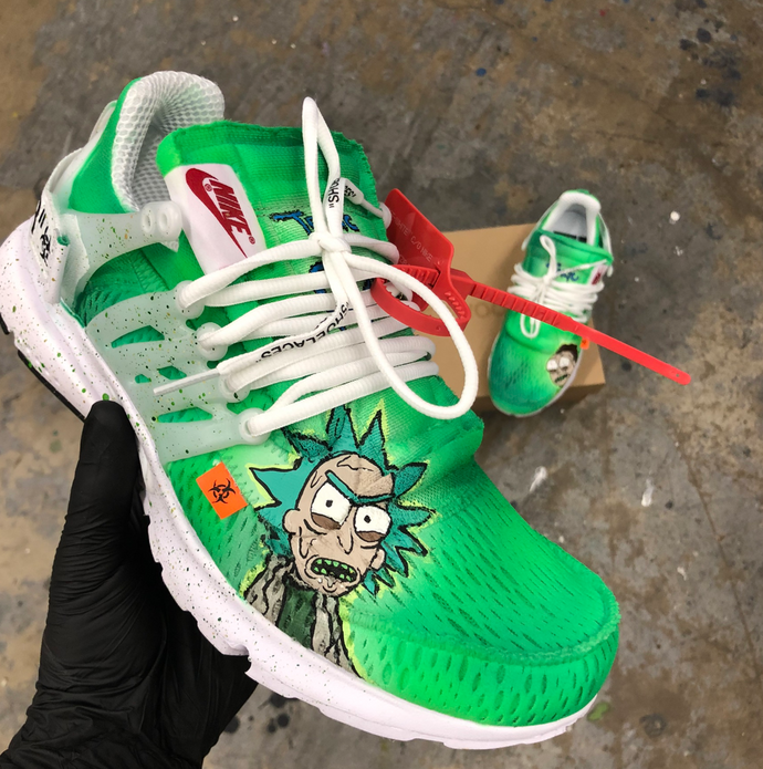 Custom shoes top off white