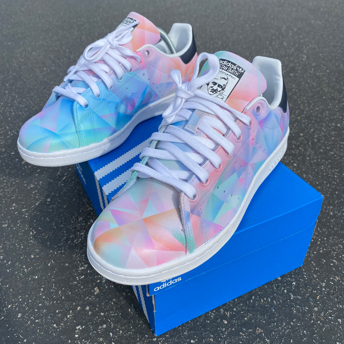 Battle of the Prism Patterns - Custom Hand Painted Adidas Stan Smith