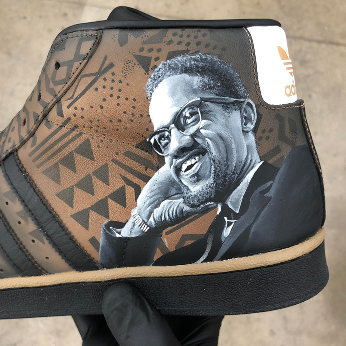 Kicking Off Black History Month Right! - Custom Painted Black History Month Adidas