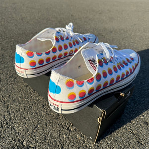 SOBERFORCE 2024 Custom "Half-Tone" Converse Low Top Sneaker