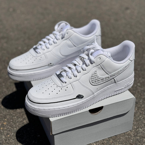 White Nike Af1 Low - RUSH Order - Full Invoice 070224