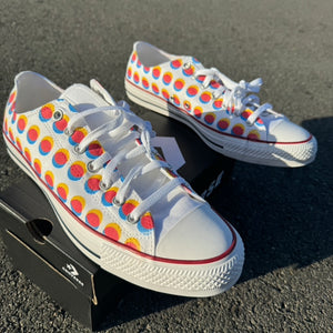 SOBERFORCE 2024 Custom "Half-Tone" Converse Low Top Sneaker