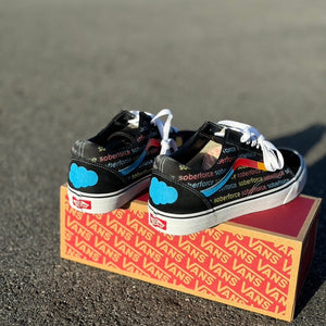 SOBERFORCE 2024 Custom "Logo All Over" Vans Old Skool Sneaker