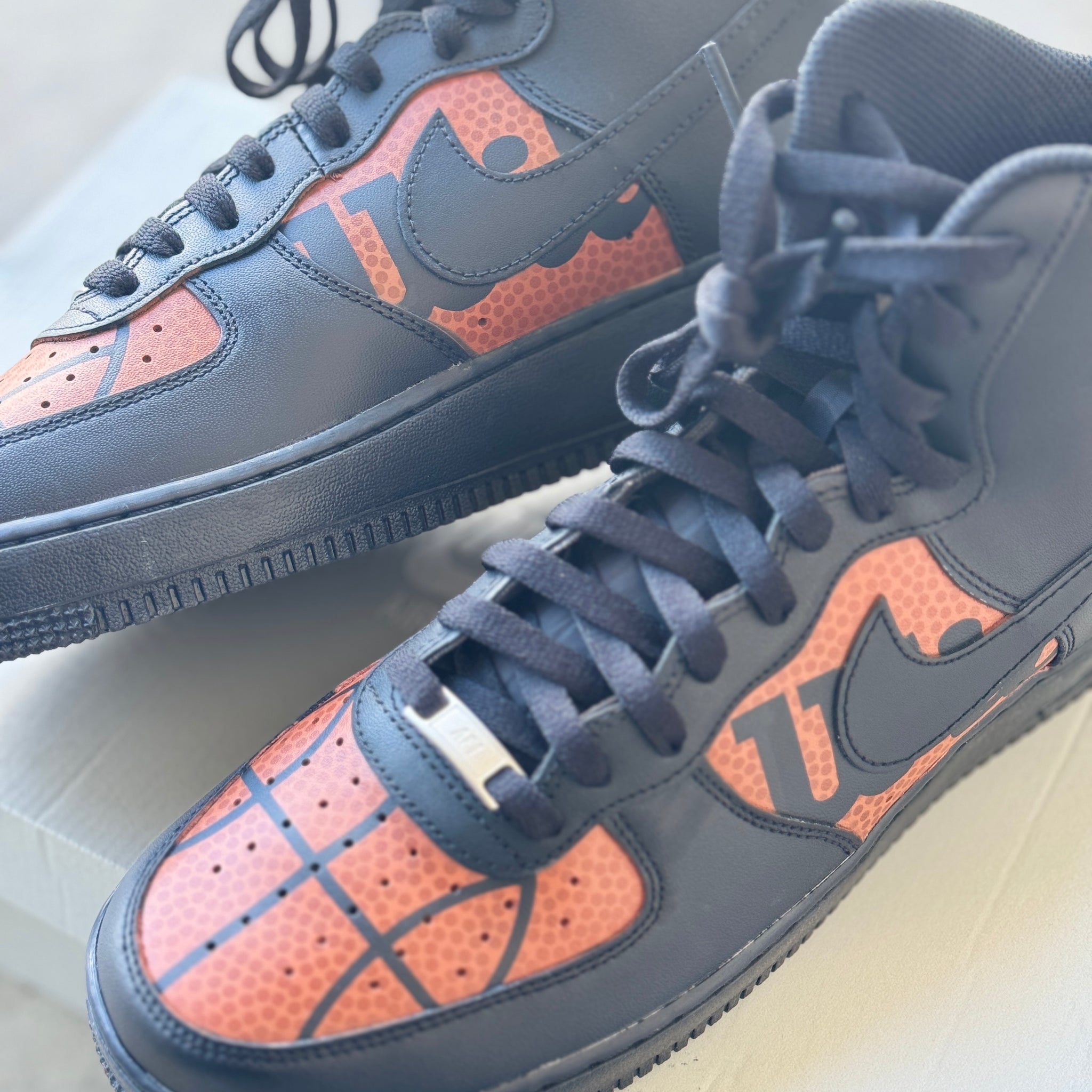 Black AF1 Hightop - Custom RUSH Order -12m - Invoice 2 of 2 â B Street Shoes