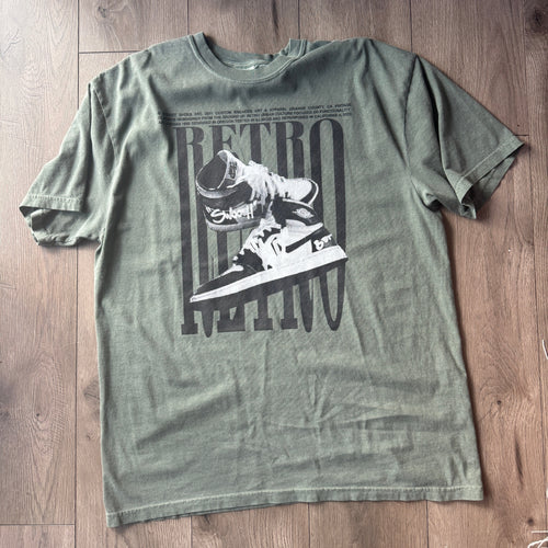 retro graffiti Jordan sneaker t shirt