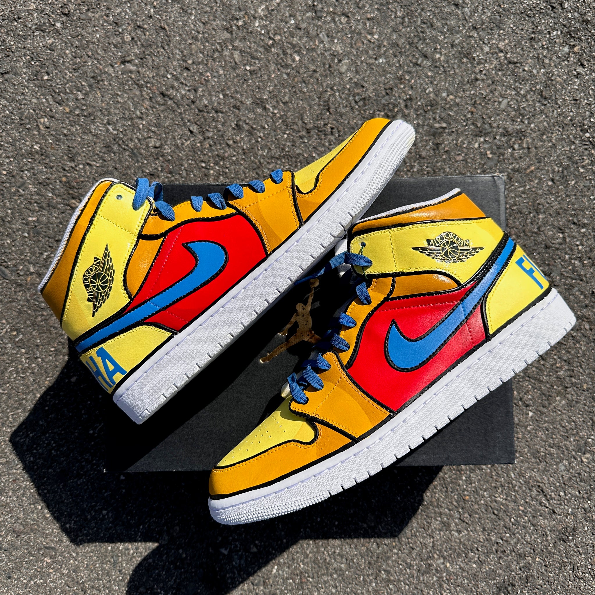 Jordan Mid Triple White pairs Custom Order Full Invoice