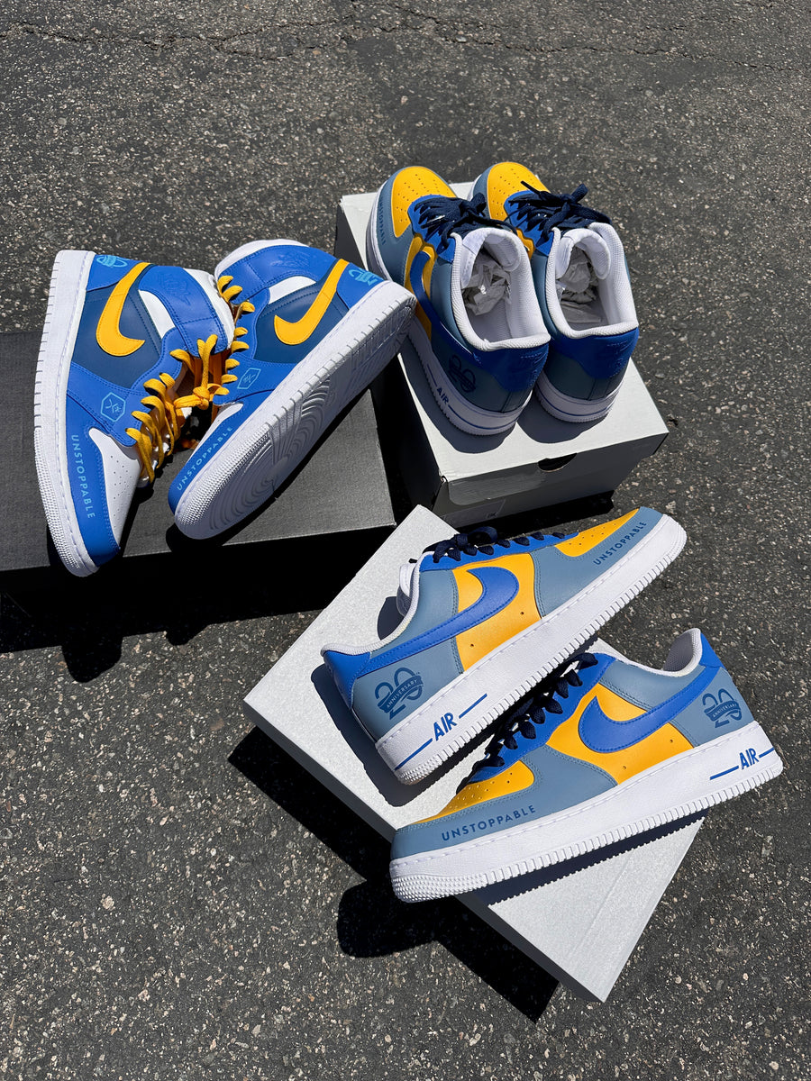 Custom Af1 Mids Nike AF1 Lows + Jordan Mids - 8 Pairs - Custom Order - Invoice 1 of 2 ...