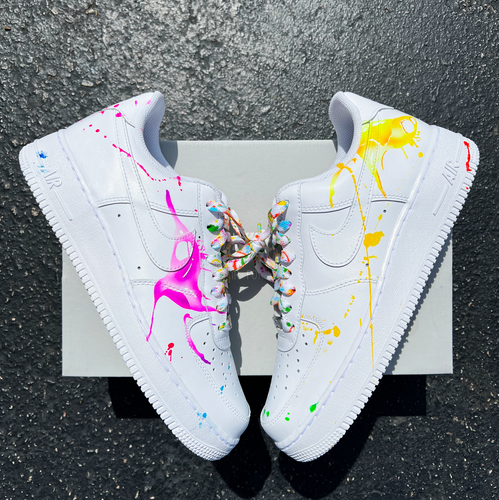 Custom Nike Air Force 1 - Artistic Paint Splatter