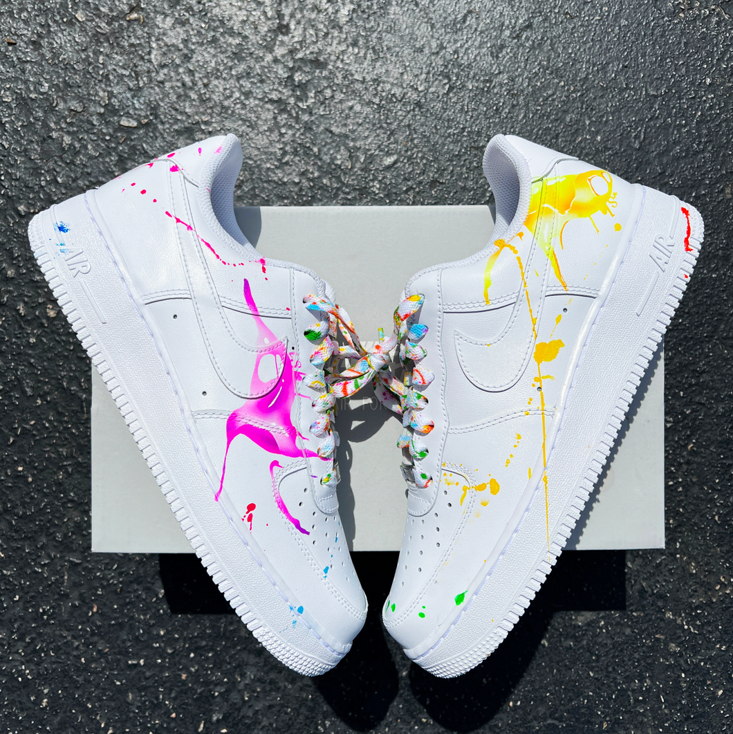 Custom paint splatter air force deals 1