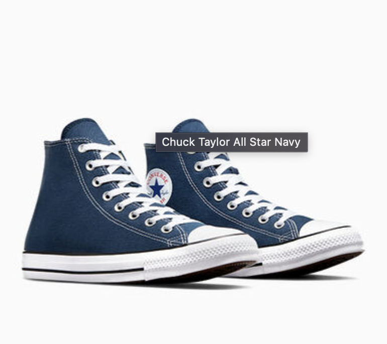 Navy Converse Hightop - 9 pairs - Custom Order - Full Invoice