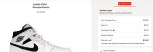Jordan 1 Mid Reverse Panda - 8.5mens - Custom Order - Invoice 1 of 2 [030725A]