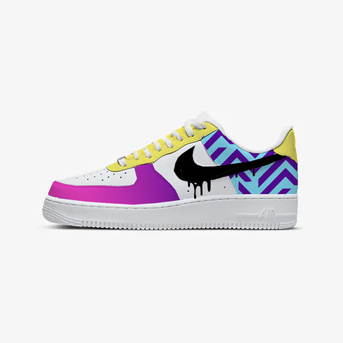 Custom Hand Painted Easter Drip Nike Air Force 1 Low