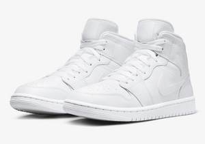 White Jordan 1 Mid - 11 mens - Custom Order - Invoice 1 of 2