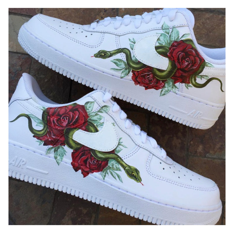 White AF1 Lows - Mens 10.5 - Custom Order - Invoice 1 of 2 – B Street Shoes