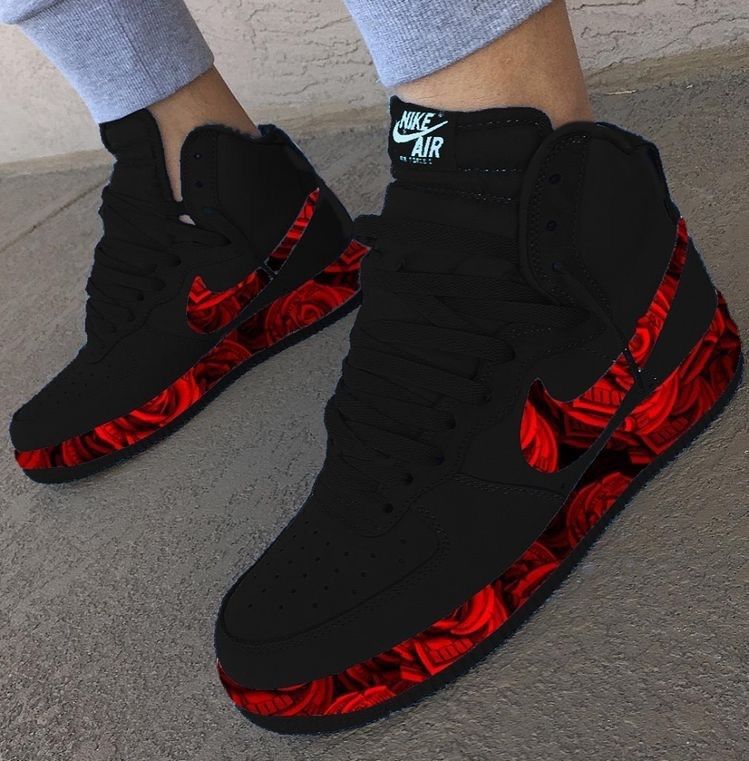 black nike high tops mens