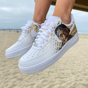 Tupac Portrait Nike Air Force 1s