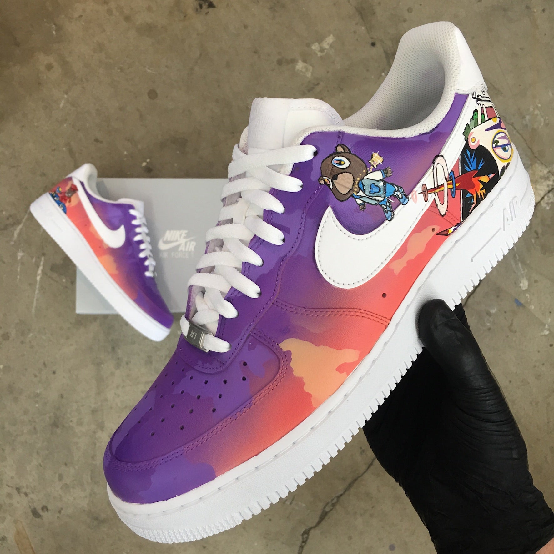 Kanye West's 'Graduation' Album Cover Nike Air Force 1s – B Street Shoes