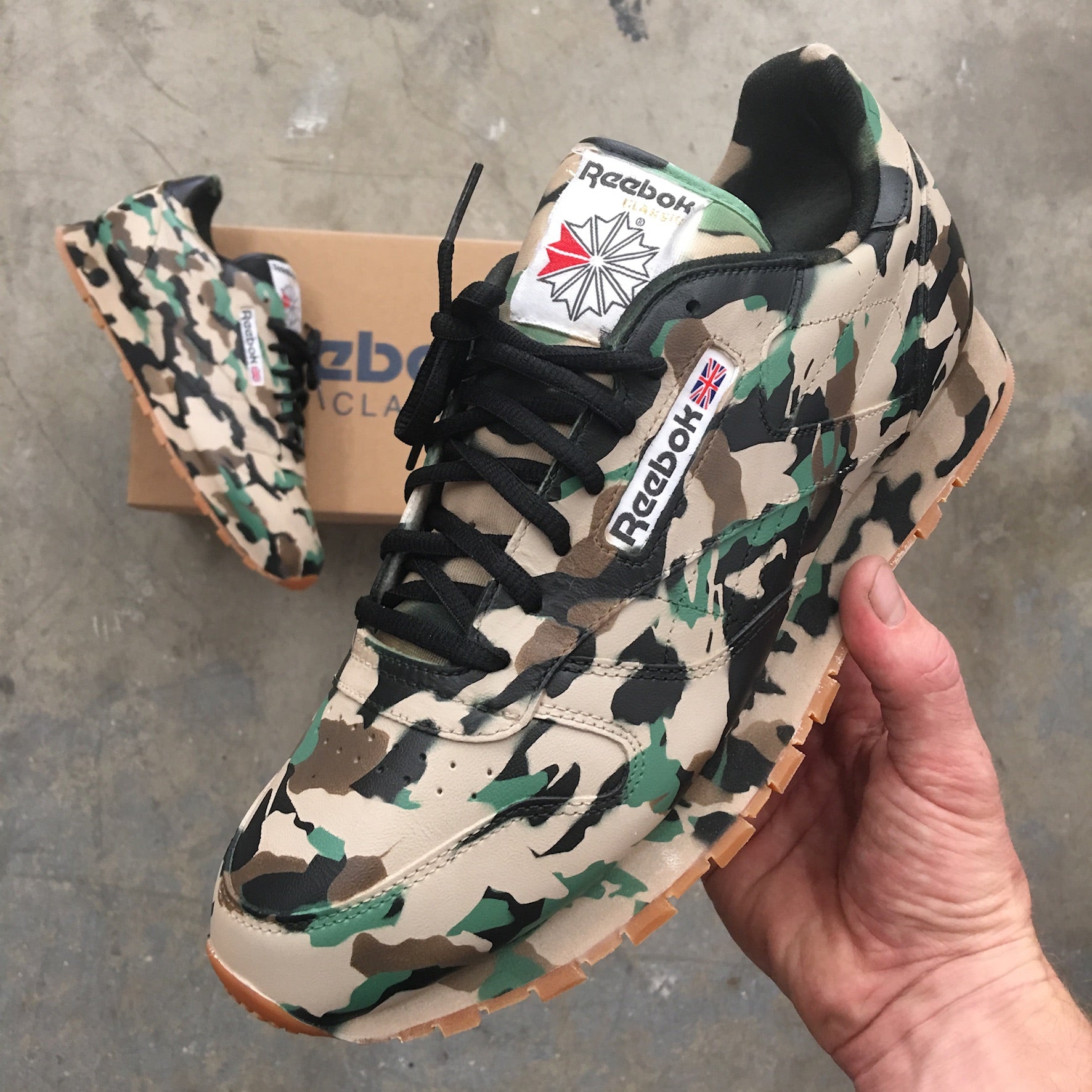 Custom Camouflage Reebok – B Street Shoes