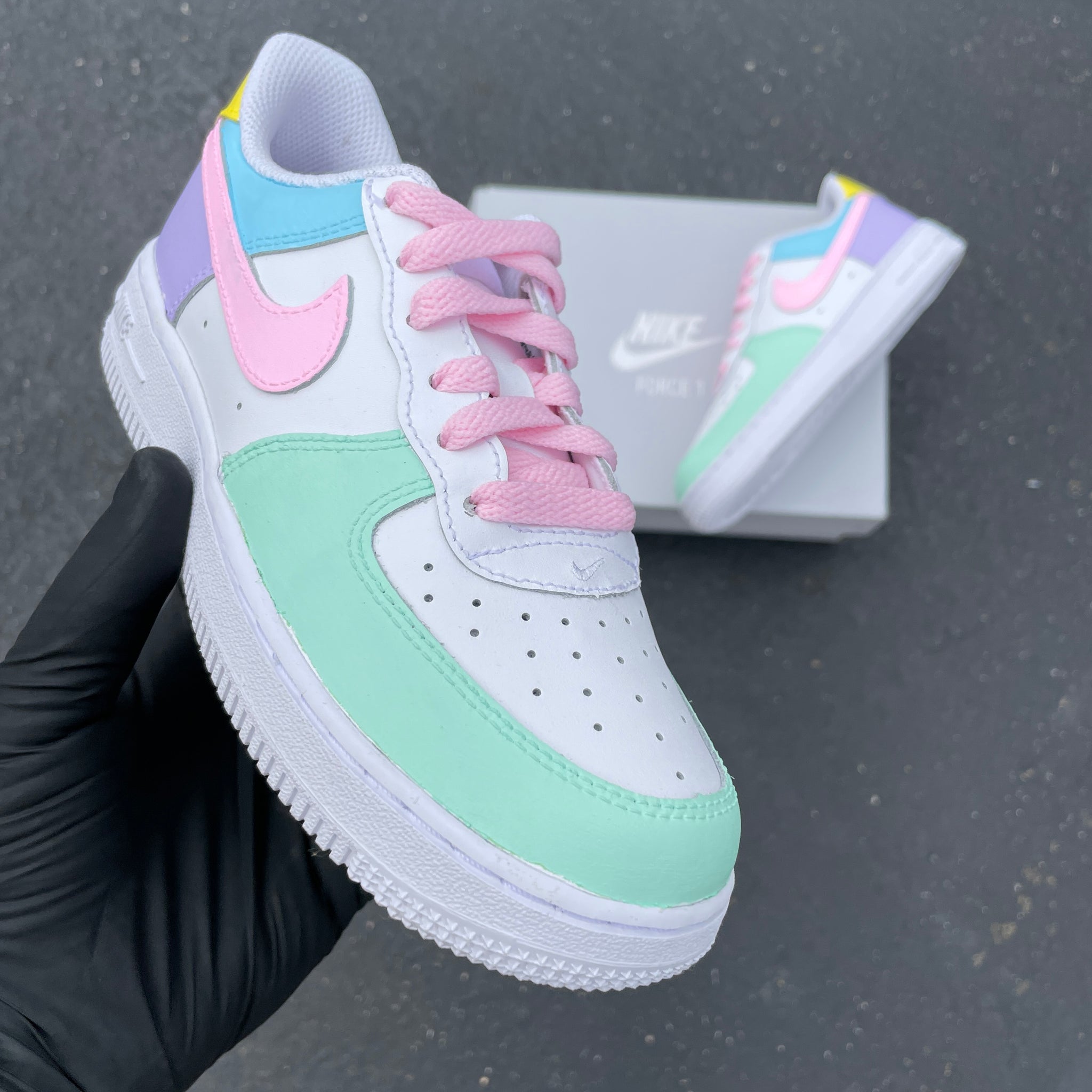 Custom Painted Nike Air Force 1 Sneakers - Light Colors – B Street