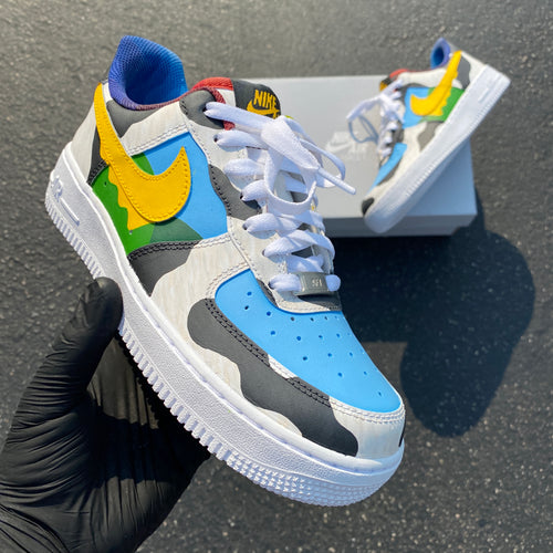 Pastel Jordan 1 Mid - Custom Nike Jordans Sneakers – B Street Shoes